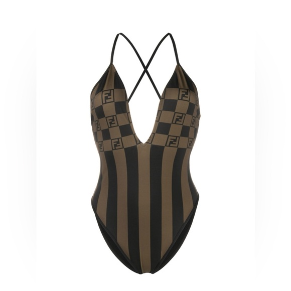 FENDI !!!!!!! Stylish Black and Brown womens One Piece - Picture 4 of 6